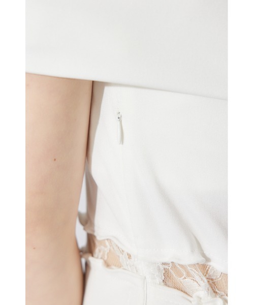 rienda(リエンダ)の「レースコンビオフショルカットワンピース 夏服(ワンピース・レディース・ブルー/ホワイト/ブラック・SMALL/MEDIUM)」の19枚目の写真