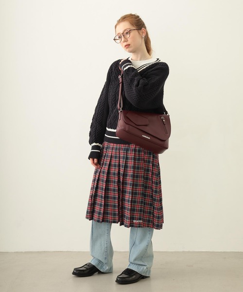 MILKFED.(ミルクフェド)の「PLEATED PLAID SKIRT(スカート・レディース・ブラック/レッド/ネイビー・ONE SIZE)」の20枚目の写真