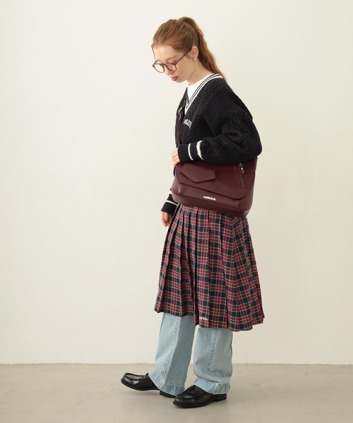 MILKFED.(ミルクフェド)の「PLEATED PLAID SKIRT(スカート・レディース・ブラック/レッド/ネイビー・ONE SIZE)」の21枚目の写真
