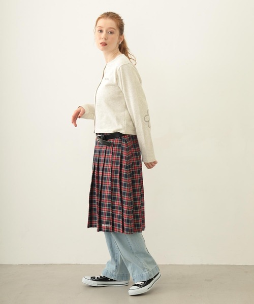 MILKFED.(ミルクフェド)の「PLEATED PLAID SKIRT(スカート・レディース・ブラック/レッド/ネイビー・ONE SIZE)」の15枚目の写真