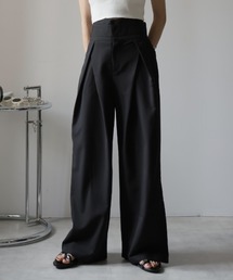 Ulysses（ユリシス）の「ハイウエストタックワイドパンツ（スラックス）」