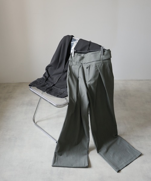 MAJESTY yukiパンツ 2XL ハイウエストタックワイドパンツ（スラックス）｜Ulysses