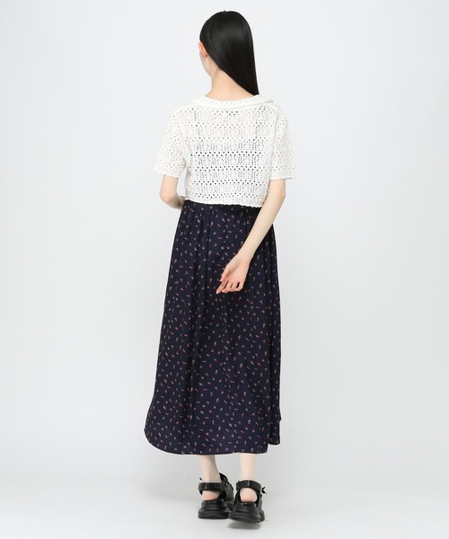 3.3 Field Trip （3.3フィールドトリップ）の「3.3 Field Trip／クロシェデザインカーディガン（カーディガン/ボレロ・レディース・ホワイト/ブラック・FREE）」の6枚目の写真