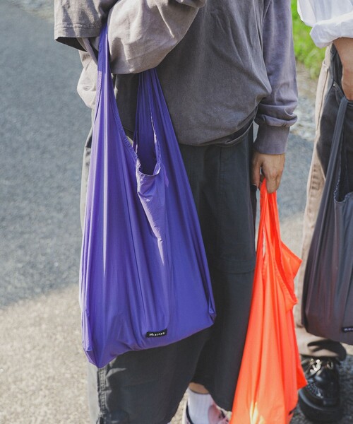 bpr BEAMS（ビーピーアール ビームス ）の「リップストップ マルシェバッグ（トートバッグ・レディース・グリーン/ブラック/パープル/グレー/オレンジ/ベージュ・ONE SIZE）」の5枚目の写真