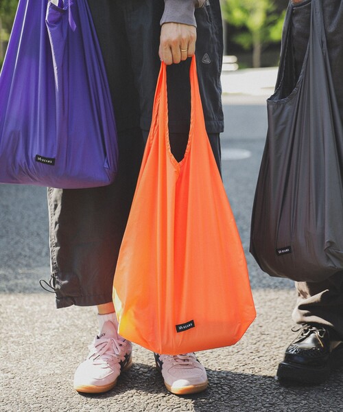 bpr BEAMS（ビーピーアール ビームス ）の「リップストップ マルシェバッグ（トートバッグ・レディース・グリーン/ブラック/パープル/グレー/オレンジ/ベージュ・ONE SIZE）」の6枚目の写真