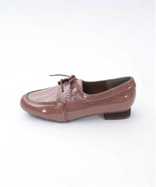 axes femme（アクシーズファム）の「ジャガード切替レインシューズ（パンプス・レディース・ブラウン/ブラック・MEDIUM/LARGE）」の6枚目の写真