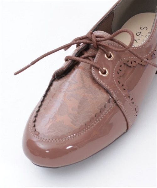 axes femme（アクシーズファム）の「ジャガード切替レインシューズ（パンプス・レディース・ブラウン/ブラック・MEDIUM/LARGE）」の8枚目の写真