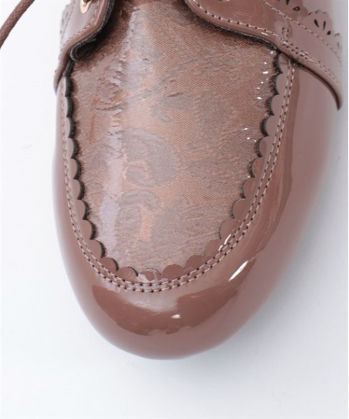 axes femme（アクシーズファム）の「ジャガード切替レインシューズ（パンプス・レディース・ブラウン/ブラック・MEDIUM/LARGE）」の9枚目の写真