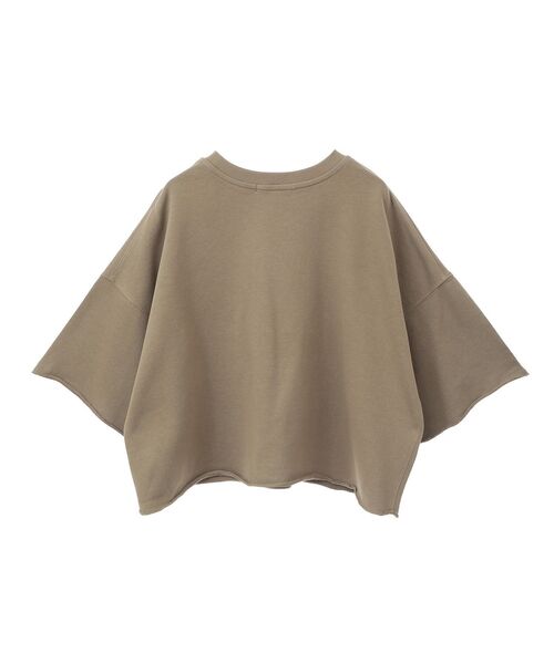 AMERICAN HOLIC(アメリカンホリック)の「ミニ裏毛5分袖プルオーバー(Tシャツ/カットソー・レディース・アイボリー/チャコールグレー/グレー系その他/オリーブ・L/M)」の21枚目の写真