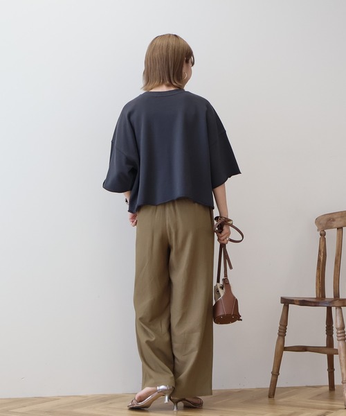 セール】ミニ裏毛5分袖プルオーバー（Tシャツ/カットソー