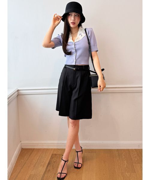 SNIDEL（スナイデル）の「ペーパーハット（ハット・レディース・ブラック/ベージュ/ブラウン・F）」の8枚目の写真