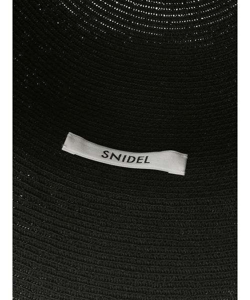 SNIDEL（スナイデル）の「ペーパーハット（ハット・レディース・ブラック/ベージュ/ブラウン・F）」の14枚目の写真