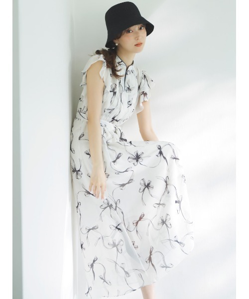 SNIDEL（スナイデル）の「ペーパーハット（ハット・レディース・ブラック/ベージュ/ブラウン・F）」の17枚目の写真