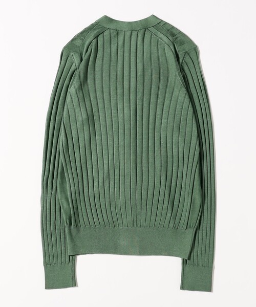 Demi-Luxe BEAMS（デミルクス ビームス）の「【別注】SLOANE / 18ゲージ シルクリブ Vネック カーディガン（カーディガン/ボレロ・レディース・ブラウン/グリーン・1/2）」の19枚目の写真