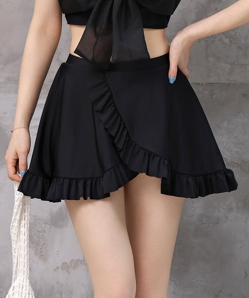 TeddyShop（テディショップ）の「レディース水着 大きなリボンのホルターネックフリルビキニ 上下2点セット（水着・レディース・ブラック・S/M/L）」の15枚目の写真