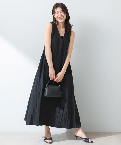 F by ROSSO（エフバイロッソ）の「撥水2WAYフレアワンピース（ワンピース・レディース・ブラック/イエロー/ブラウン・FREE）」の2枚目の写真