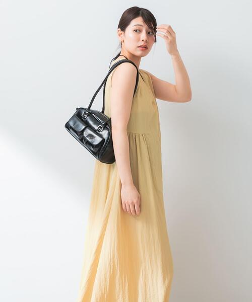 F by ROSSO（エフバイロッソ）の「撥水2WAYフレアワンピース（ワンピース・レディース・ブラック/イエロー/ブラウン・FREE）」の8枚目の写真