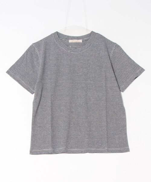 BANICO（バニコ）の「ミニパターンベーシックTシャツ (SS)（Tシャツ/カットソー・レディース・ネイビー/ブルー/ライトベージュ・LARGE/MEDIUM）」の11枚目の写真