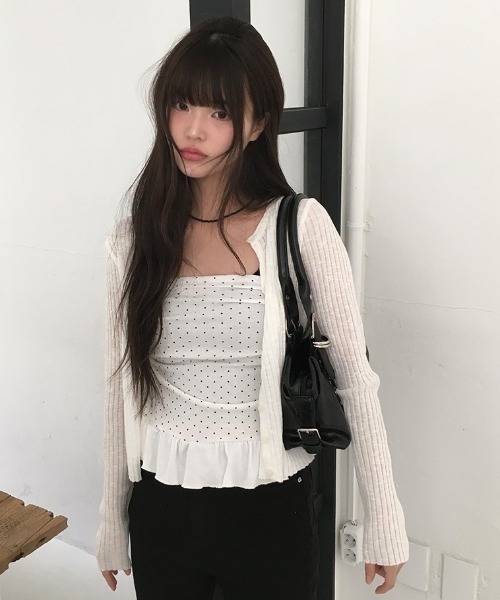 ★Coast フローラルフリルトリム カットアウト 魅惑的マキシ★ Charme par Eclat】裾フリルタンクトップ