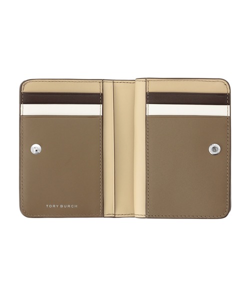 TORY BURCH（トリーバーチ）の「ロビンソン ペブルド バイフォールド ウォレット（財布・レディース・ストーン/ブラック/ライトグレー/イエロー系/モカ/サンドベージュ/ライトブラウン・ONE SIZE）」の11枚目の写真