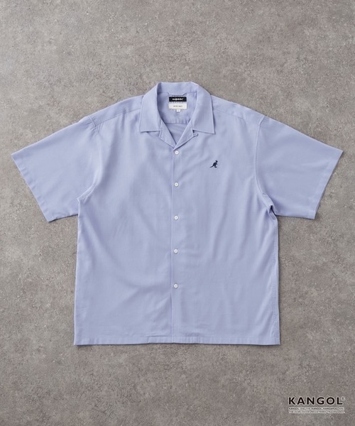 KANGOL(カンゴール)の「KANGOL/カンゴール 別注 ワンポイント刺繍 オープンカラー半袖シャツ(シャツ/ブラウス・メンズ・ネイビー/オフホワイト/サックスブルー/ライトベージュ/チャコール/ブラック・S/L/M)」の17枚目の写真
