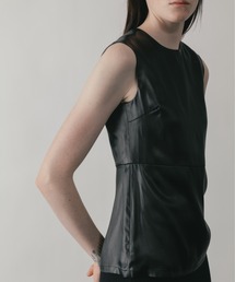 CINOH | SATIN SLEEVELESS BLOUSE(シャツ/ブラウス)