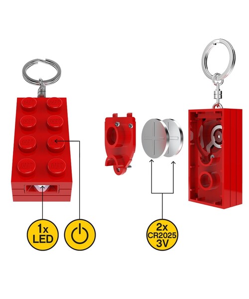 LEGO(レゴ)の「LEGO(R) / LED Lite Brick Keychain キーライト(キーホルダー・レディース・ブルー/レッド・ONE SIZE)」の8枚目の写真