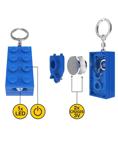 LEGO(レゴ)の「LEGO(R) / LED Lite Brick Keychain キーライト(キーホルダー・レディース・ブルー/レッド・ONE SIZE)」の14枚目の写真