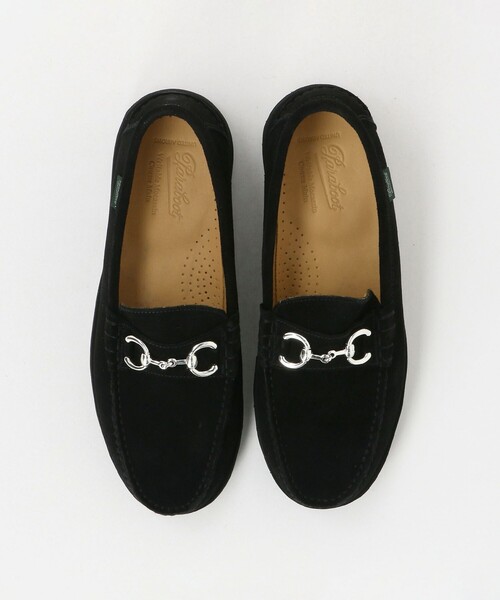 パラブーツ　アローズ　ビットローファー　黒　7 1/2 別注】＜Paraboot＞スエード ビットローファー（ローファー