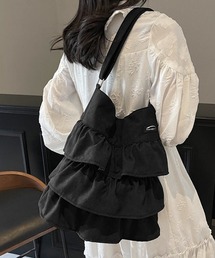 フリルショルダーバッグ ティアードバッグ