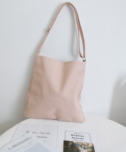 Miniministore（ミニミニストア）の「フリルショルダーバッグ ティアードバッグ（トートバッグ・レディース・ベージュ/ダークグレー/ブルー/ブラック/ベビーピンク・FREE）」の16枚目の写真