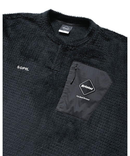 F.C.Real Bristol（エフシーレアルブリストル）の「HIGH LOFT FLEECE TOP（Tシャツ/カットソー・メンズ・ベージュ/ブラック・X-LARGE/LARGE/MEDIUM/SMALL/XX-LARGE）」の10枚目の写真