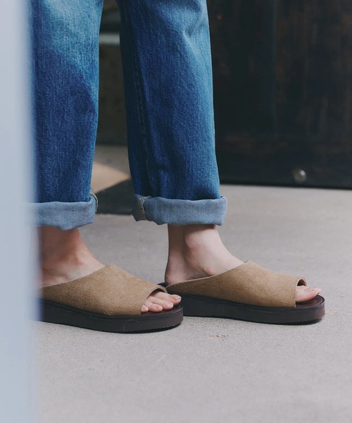 Organic handloom（オーガニックハンドルーム）の「Organic handloom/オーガニックハンドルーム　RICHT（サンダル・メンズ・ブラック/タン・23cm/24cm/25cm/26cm/27cm/28cm）」の9枚目の写真