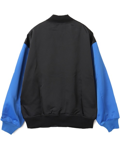 JORDAN BRAND（ジョーダンブランド）の「JORDAN BRAND M J BRK CLGTE VRSTY JKT / ジョーダン ブランド ジョーダン BRK CLGTE バーシティ ジャケット / NIKE【SP】（その他アウター・メンズ・ブラック×ブルー/ブラック系その他・S/M/L/XL/XXL）」の9枚目の写真