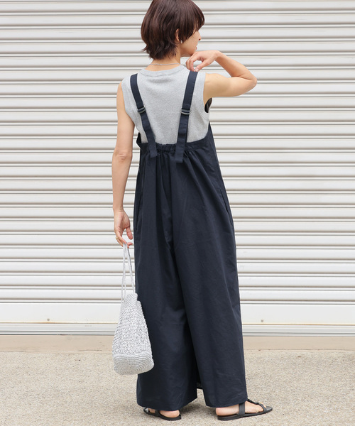 JOURNALSTANDARD relume 手洗い可 / ギャザーサロペット JOURNAL STANDARD relume｜《追加3》手洗い可 / ギャザー