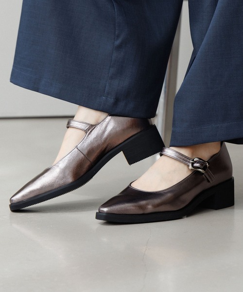 HIMIKO（ヒミコ）の「【HIMIKO】軽量ソールポインテッドトゥメリージェーン/651305（パンプス・レディース・ブラウン系その他/ブラック/ガンメタ・24.5cm/23.5cm/22.5cm/22.0cm/25.5cm/24.0cm/23.0cm/25.0cm）」の14枚目の写真