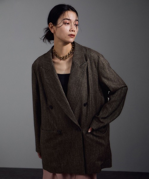 セール】Riopele（リオペル）ビスコースウールツイルダブルジャケット