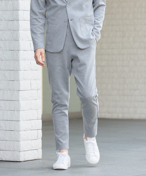 Relation(リレーション)の「ポンチサルエイルテーパードパンツ(その他パンツ・メンズ・ブラック系その他/ブラック/カーキ/ネイビー/チャコールグレー/杢グレー・SMALL/MEDIUM/LARGE/X-LARGE)」の4枚目の写真