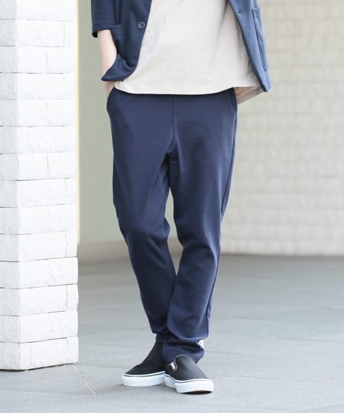 Relation(リレーション)の「ポンチサルエイルテーパードパンツ(その他パンツ・メンズ・ブラック系その他/ブラック/カーキ/ネイビー/チャコールグレー/杢グレー・SMALL/MEDIUM/LARGE/X-LARGE)」の6枚目の写真