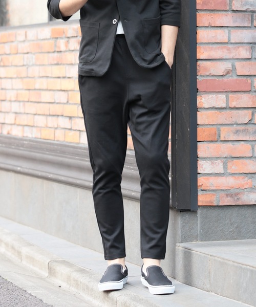 Relation(リレーション)の「ポンチサルエイルテーパードパンツ(その他パンツ・メンズ・ブラック系その他/ブラック/カーキ/ネイビー/チャコールグレー/杢グレー・SMALL/MEDIUM/LARGE/X-LARGE)」の16枚目の写真