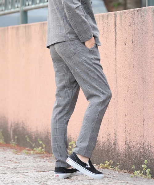 Relation(リレーション)の「ポンチサルエイルテーパードパンツ(その他パンツ・メンズ・ブラック系その他/ブラック/カーキ/ネイビー/チャコールグレー/杢グレー・SMALL/MEDIUM/LARGE/X-LARGE)」の11枚目の写真