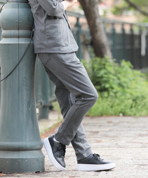 Relation(リレーション)の「ポンチサルエイルテーパードパンツ(その他パンツ・メンズ・ブラック系その他/ブラック/カーキ/ネイビー/チャコールグレー/杢グレー・SMALL/MEDIUM/LARGE/X-LARGE)」の12枚目の写真