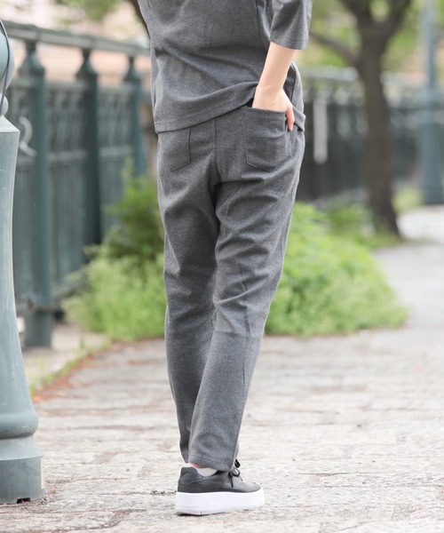Relation(リレーション)の「ポンチサルエイルテーパードパンツ(その他パンツ・メンズ・ブラック系その他/ブラック/カーキ/ネイビー/チャコールグレー/杢グレー・SMALL/MEDIUM/LARGE/X-LARGE)」の13枚目の写真