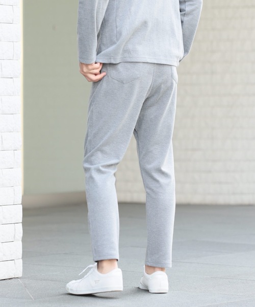 Relation(リレーション)の「ポンチサルエイルテーパードパンツ(その他パンツ・メンズ・ブラック系その他/ブラック/カーキ/ネイビー/チャコールグレー/杢グレー・SMALL/MEDIUM/LARGE/X-LARGE)」の15枚目の写真