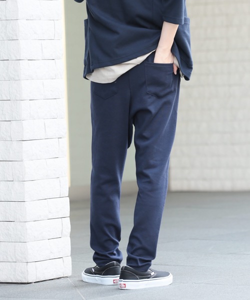 Relation(リレーション)の「ポンチサルエイルテーパードパンツ(その他パンツ・メンズ・ブラック系その他/ブラック/カーキ/ネイビー/チャコールグレー/杢グレー・SMALL/MEDIUM/LARGE/X-LARGE)」の8枚目の写真