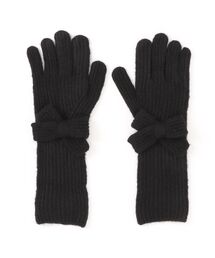 Casselini（キャセリーニ）の「【Casselini】ロングニットリボングローブ 252-112205（手袋）」