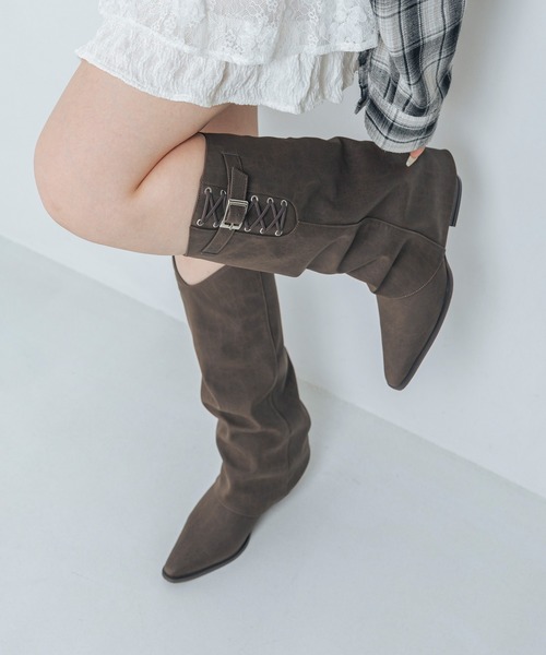 EVOL（EVOL）/【25秋冬新作】 【S−LLサイズ展開・クッション入り】カバーウエスタンブーツ IZ5883 セール】【S-LLサイズ展開・クッション入り】カバーウエスタンブーツ