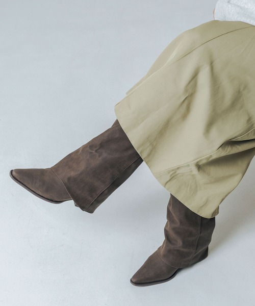 EVOL（イーボル）の「【S-LLサイズ展開・クッション入り】カバーウエスタンブーツ IZ5883（ブーツ・レディース・ブラウン/ブラック・M/L/LL/S）」の12枚目の写真