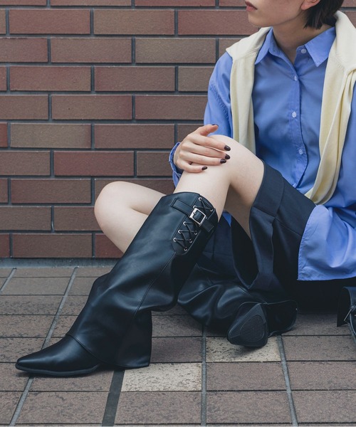 EVOL（イーボル）の「【S-LLサイズ展開・クッション入り】カバーウエスタンブーツ IZ5883（ブーツ・レディース・ブラウン/ブラック・M/L/LL/S）」の17枚目の写真