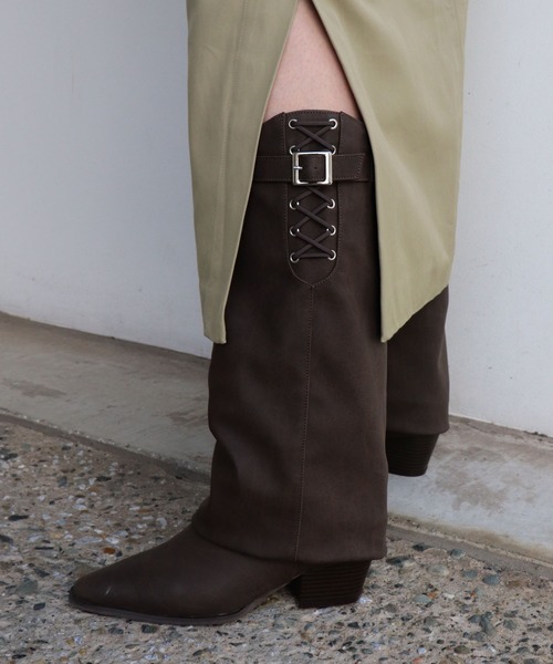 EVOL（イーボル）の「【S-LLサイズ展開・クッション入り】カバーウエスタンブーツ IZ5883（ブーツ・レディース・ブラウン/ブラック・M/L/LL/S）」の22枚目の写真